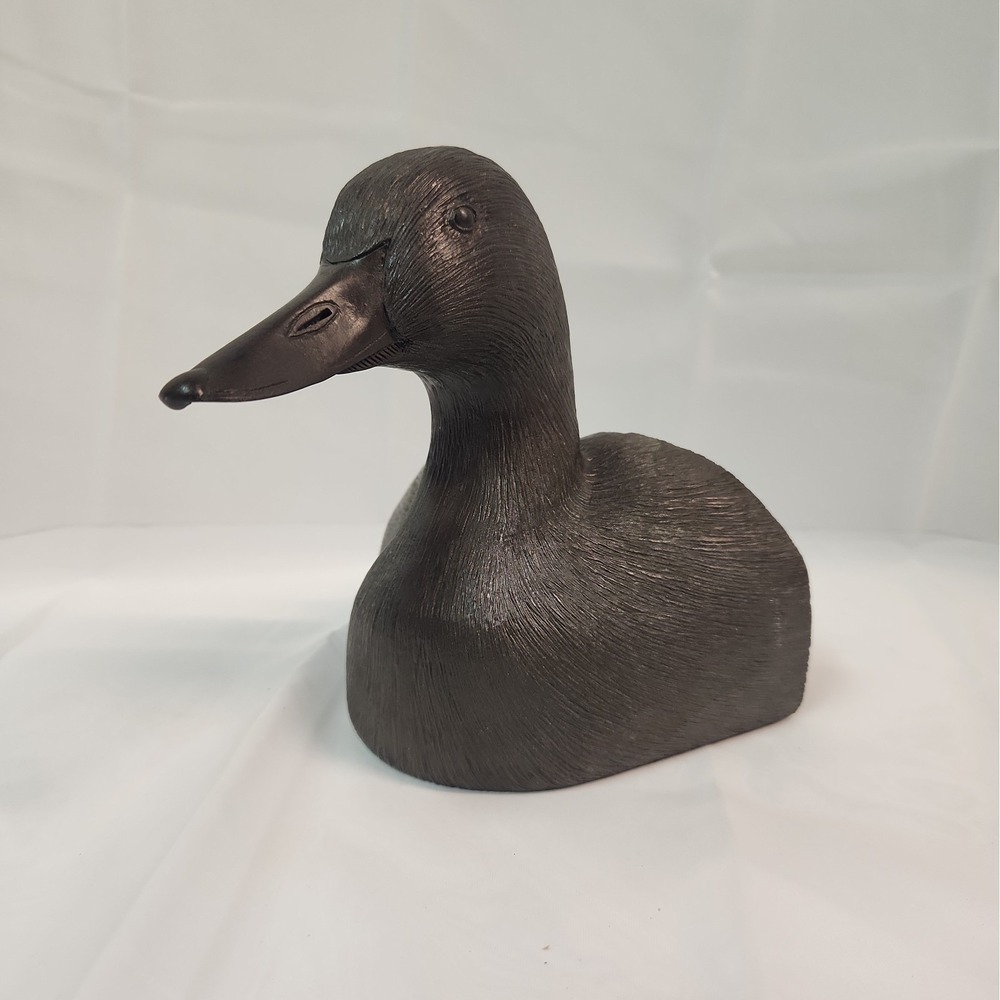 Gosset Bronzes Canvasback or Mallard Heavy Resin Duck Sculpture Bust Mantel